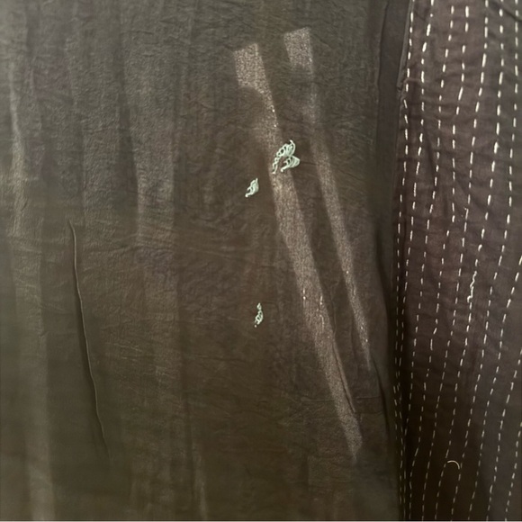 Kantha Bae Utopia Duster Overdyed Crepe Silk Vintage Sari Free Size XS to 3X - Picture 8 of 9